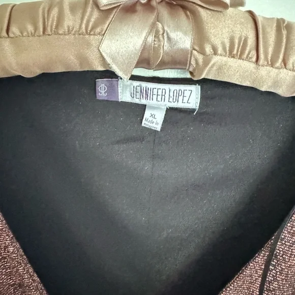 Jennifer Lopez cooper / blak Long Sleeve Dress - Picture 5 of 8